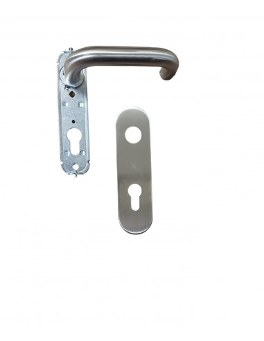 Maniglia - doppia leva - inox - con...